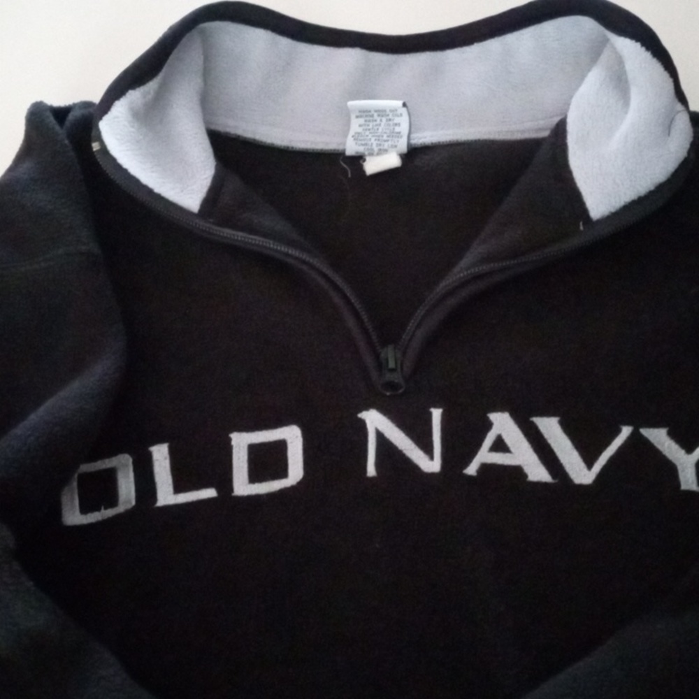 Men's old navy fleece pull over jacket